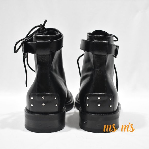 NIB Saint Laurent YSL stud buckle Leather boots - Picture 4 of 9